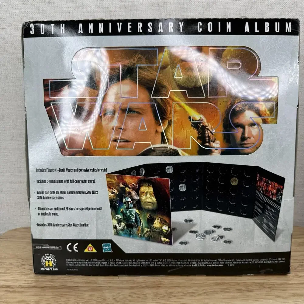 Star Wars 30th Anniversary Coin Album Plus Darth Vader Action Figure NEW SEALED